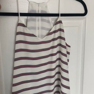 Red white and blue express top